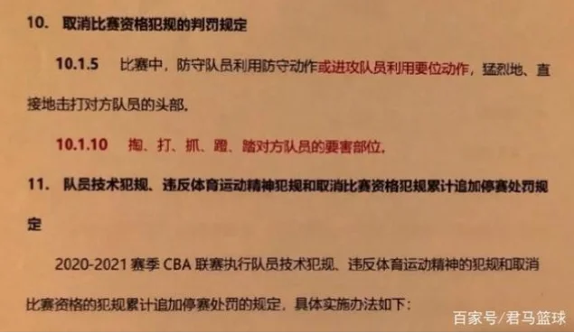 CBA外援四节七人次规则 示例图